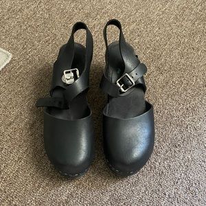 lotta from stockholm black highwood clog heels
